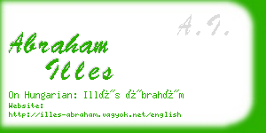 abraham illes business card